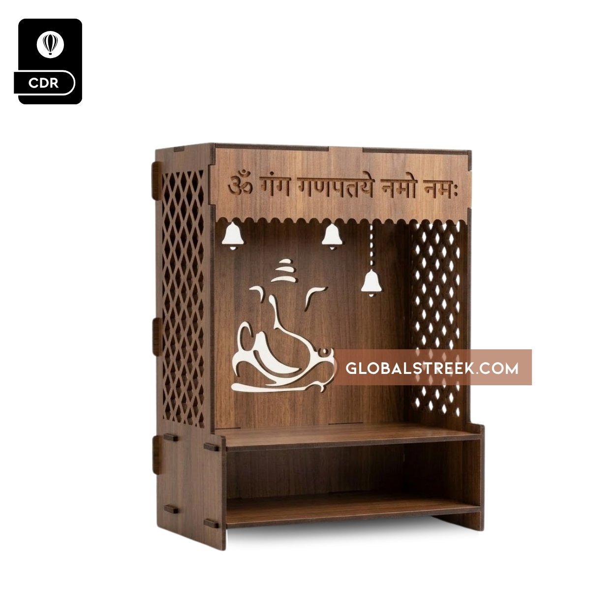Home and Office Decor Wooden Temple Design
