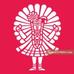 Bal Gopal Vector Jali Design File featuring young Lord Krishna with a decorative crown, jewellery and patterned clothing