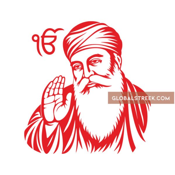 Guru Nanak Dev Wall Art Design File – DXF Vector Design