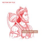 Hanuman Vector Design Free Download | Engraving File